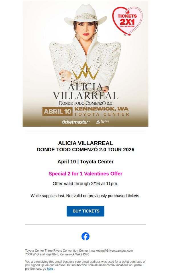 10. ALICIA VILLARREAL | Valentines Offer