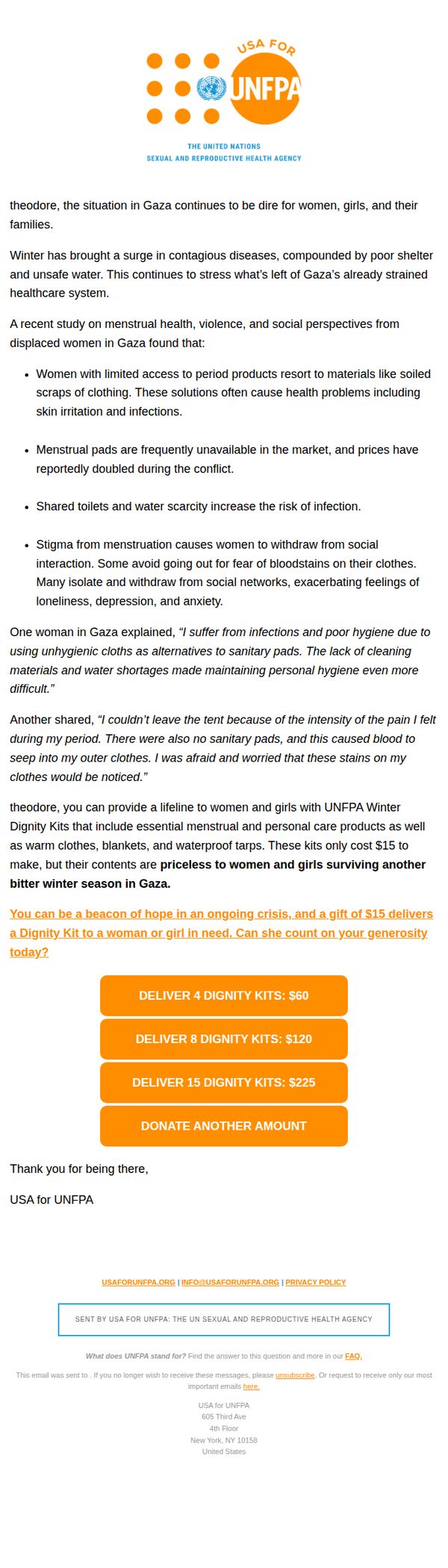 USA for UNFPA