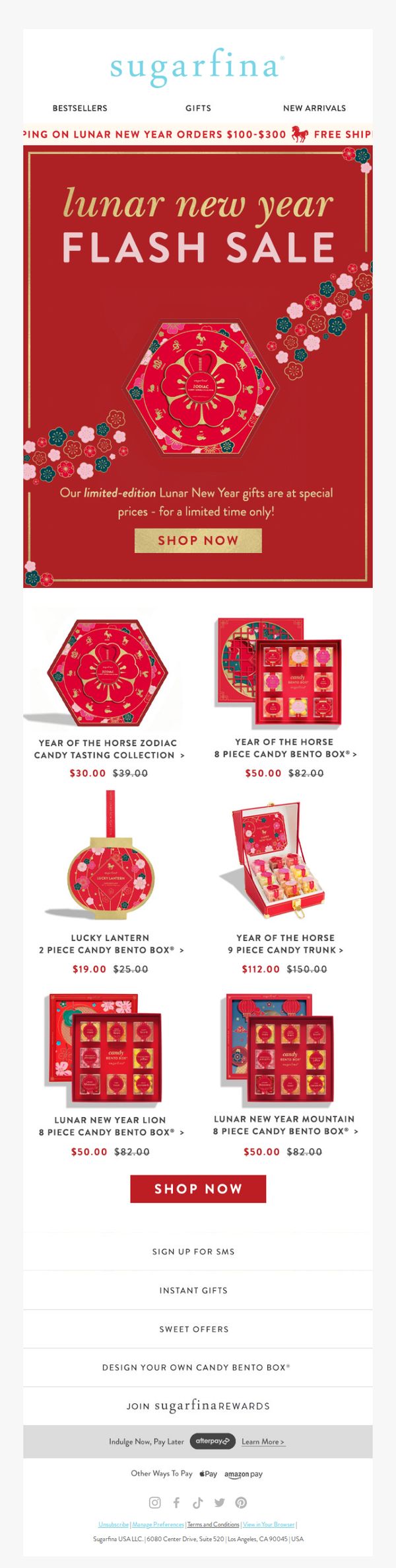 8. Sugarfina - US: Last Chance for 25% OFF Lunar New Year!