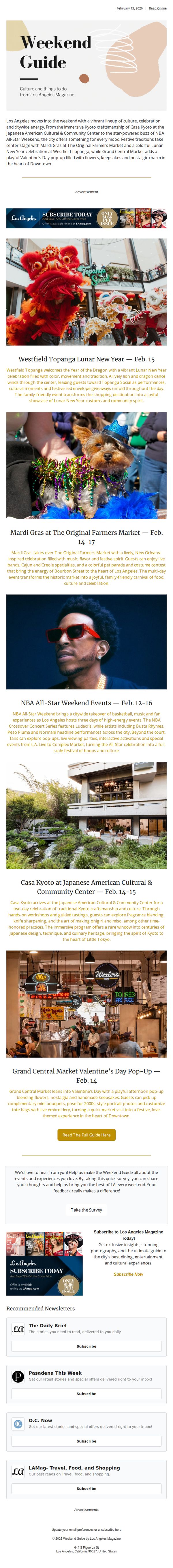 9. Weekend Guide