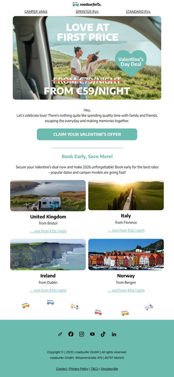 9. ♥️ Make memories together from just €59 per night