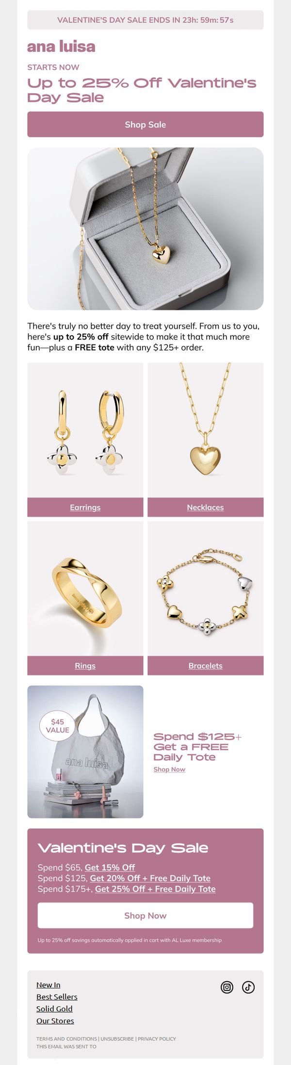 8. 24 HRS ONLY: Up to 25% Off Valentine's Day Sale