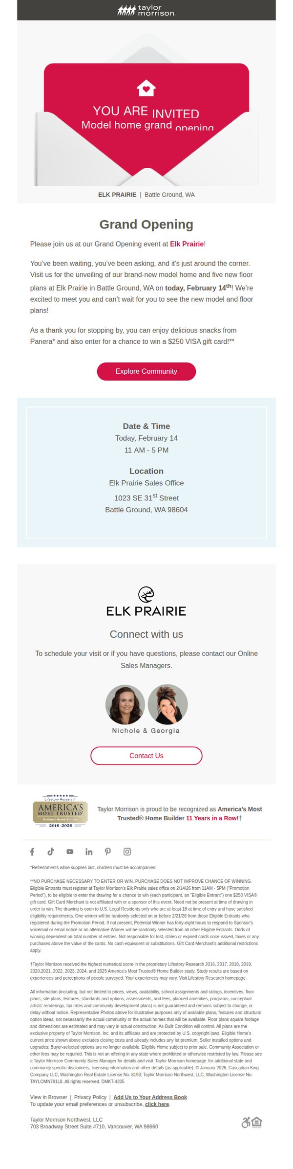 6. Today! Come see the new Elk Prairie