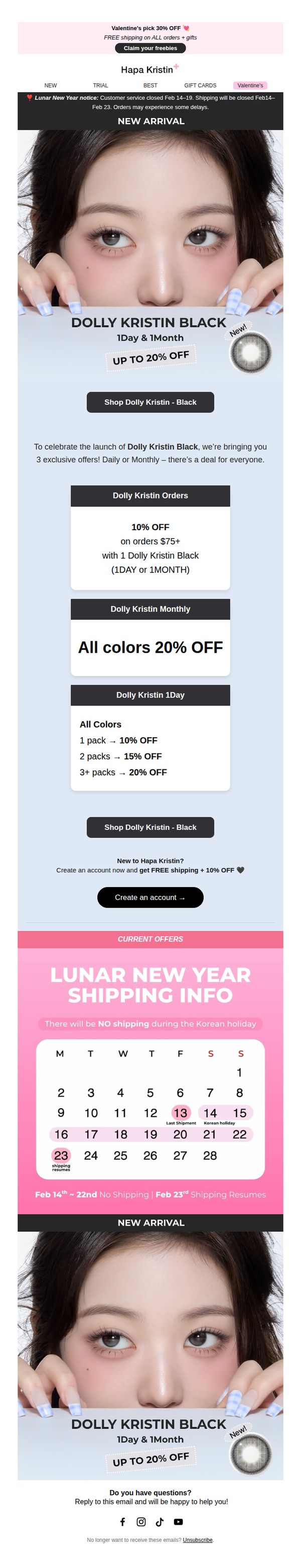 9. NEW Dolly Kristin Black 🖤 20% OFF + FREE Shipping + freebies 🎁
