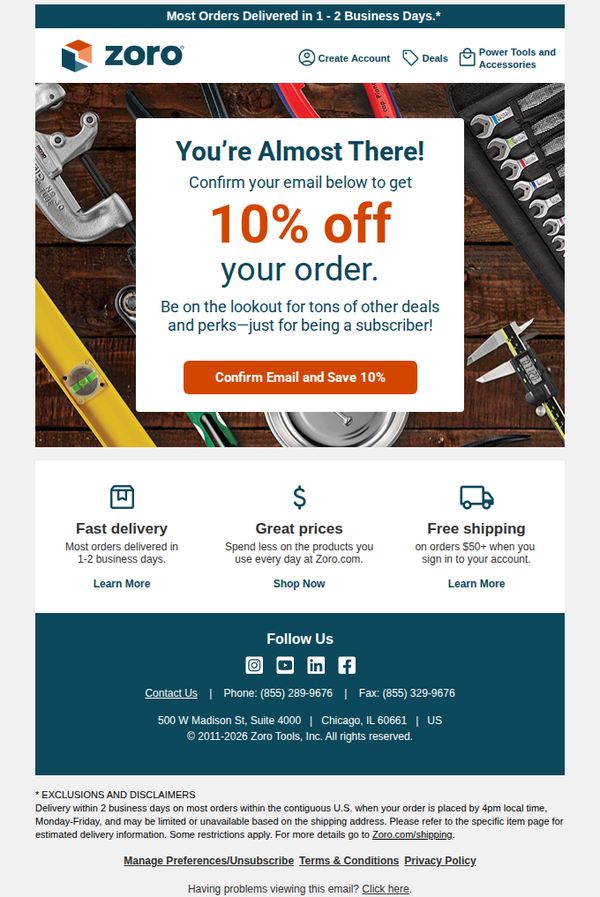 6. 🚨(One Last Step) Confirm Your Email to Get 10% Off...