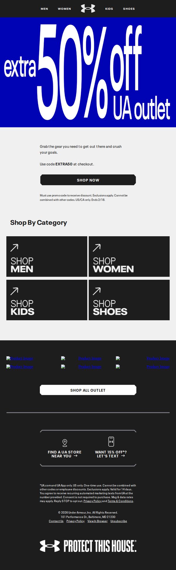 9. Hurry, this Outlet offer is ending soon
