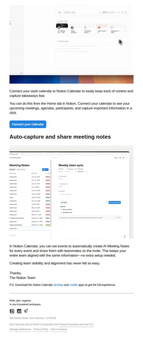 9. AI notes for every meeting