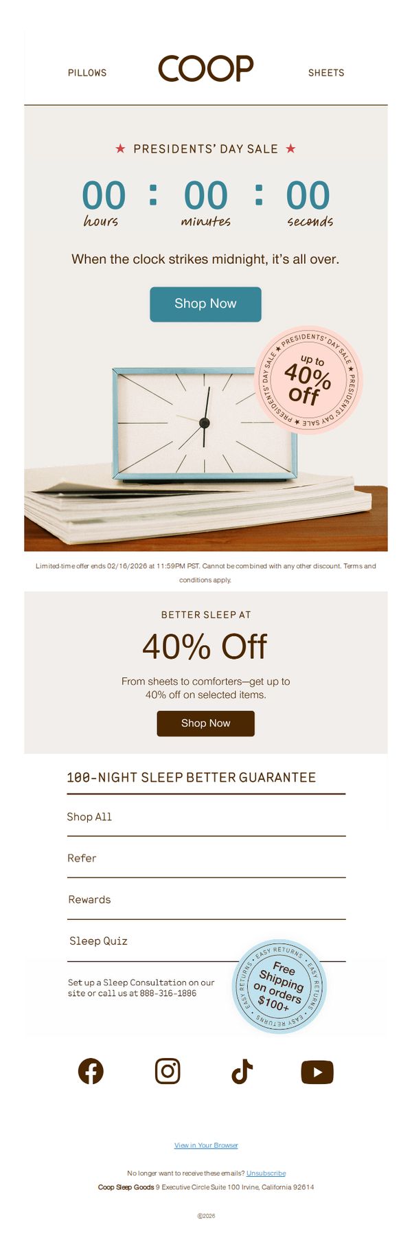 10. Hours left to save up to 40%
