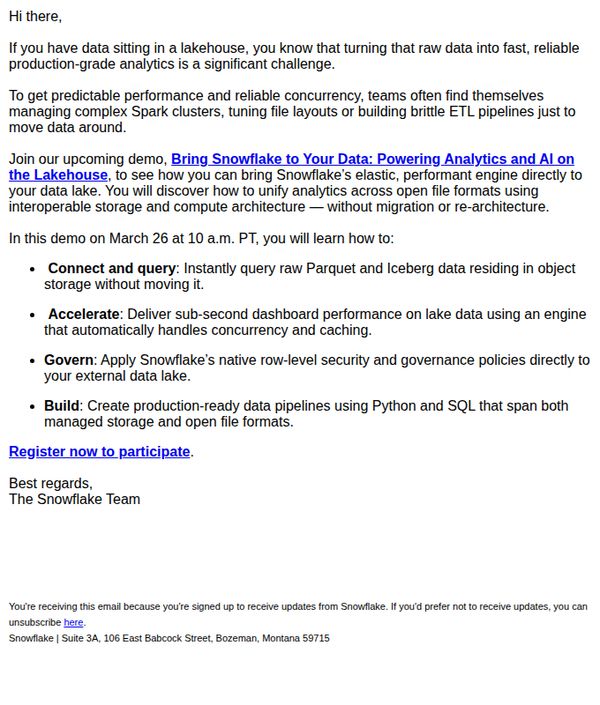 6. Snowflake: [Demo] Bring Snowflake to Your Data
