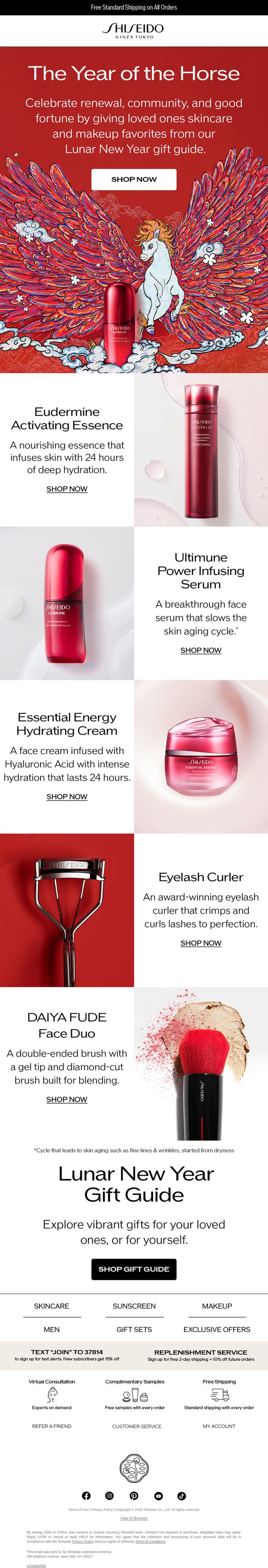 8. Shiseido - US: Happy Lunar New Year 🧧🐎