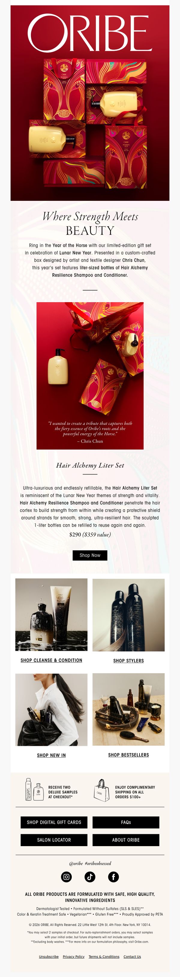 6. Oribe: Discover our 2026 Lunar New Year Set