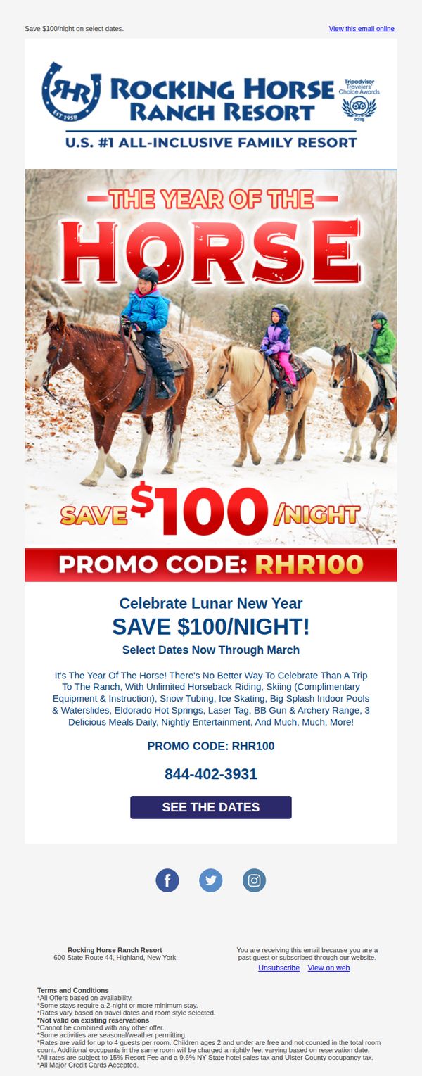 6. Rocking Horse Ranch Resort: CELEBRATE THE YEAR OF THE HORSE!