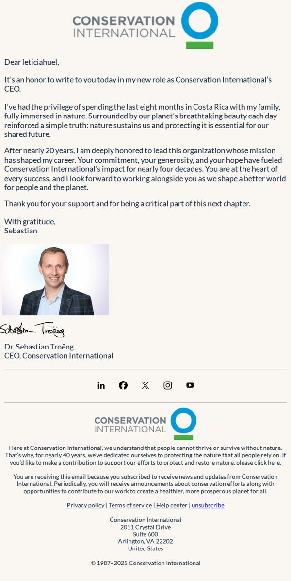 8. Conservation International’s next chapter