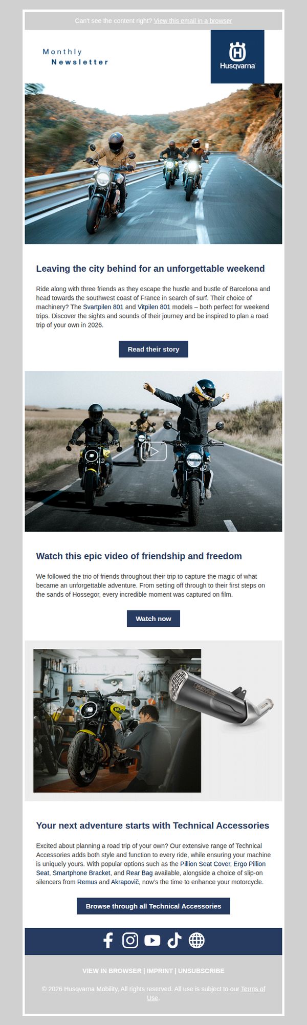 10. Husqvarna: Re-live one epic riding experience