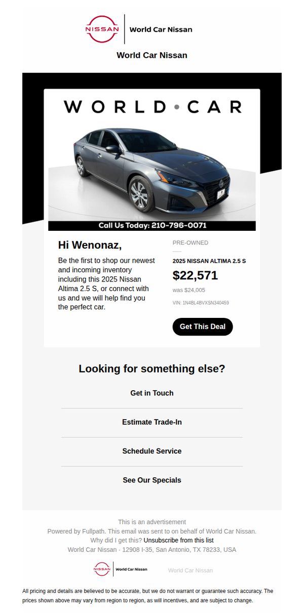 World Car Nissan