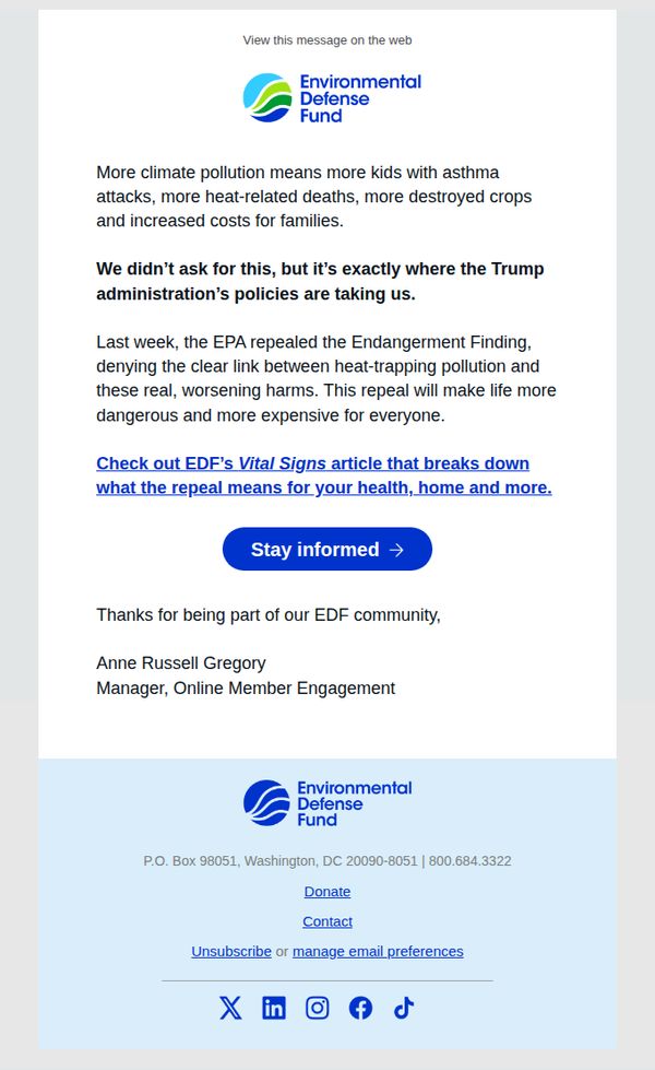 6. Trump EPA declares no harm from climate change