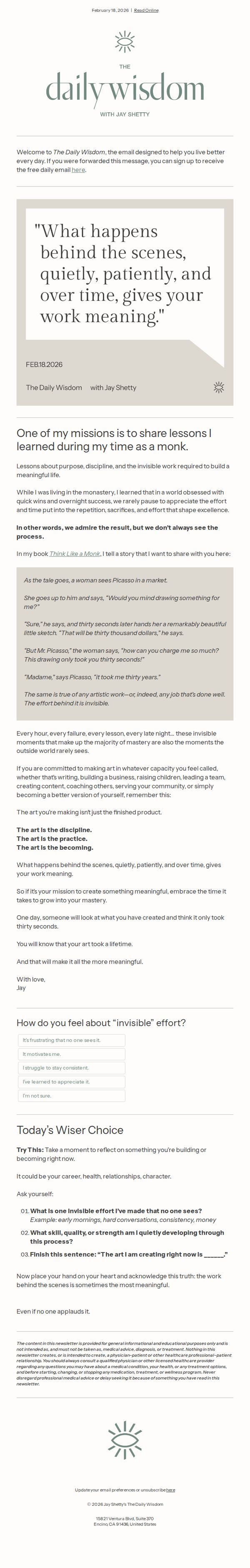 8. A Lesson From Pablo Picasso