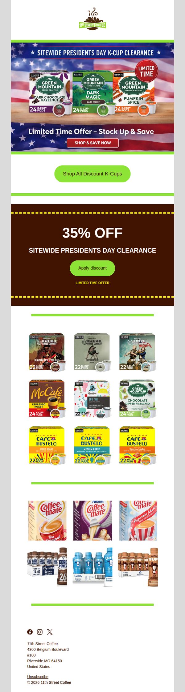 10. 11th Street Coffee: Brew-tastic news: new flavors + 35% off! ☕️