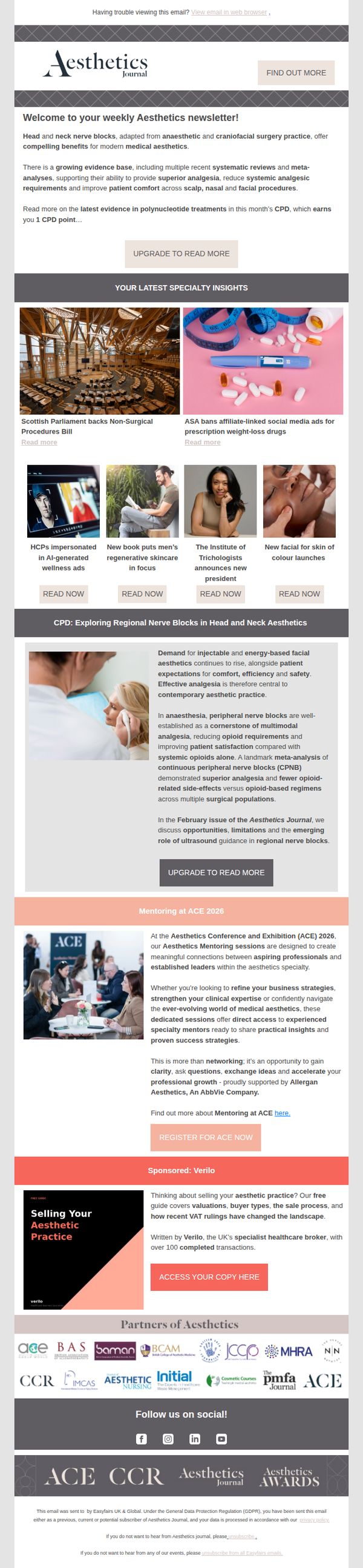 9. Aesthetics Conference & Exhibition (ACE): Your latest specialty news including Scottish Parliament backing Non-Surgical Procedures Bill and the ASA banning social media ads for prescription weight-loss drugs