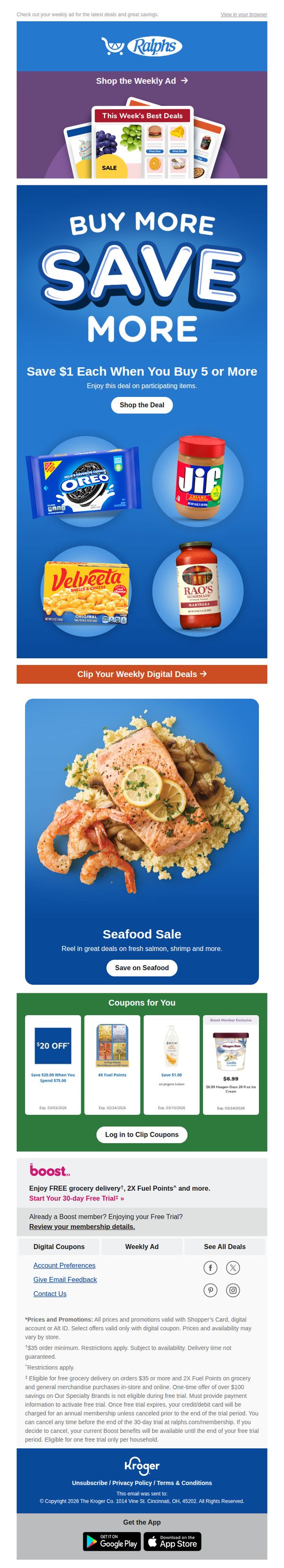 7. Check Out Our Latest Weekly Ad Deals ✅ | Save $1 Each on 5+ | Seafood Sale