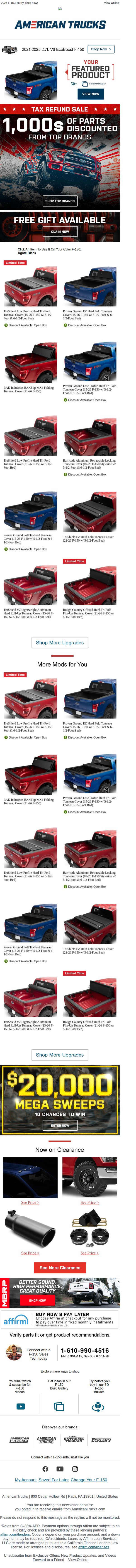 6. F-150 SITEWIDE Coupons 💸 Up to 50% OFF!