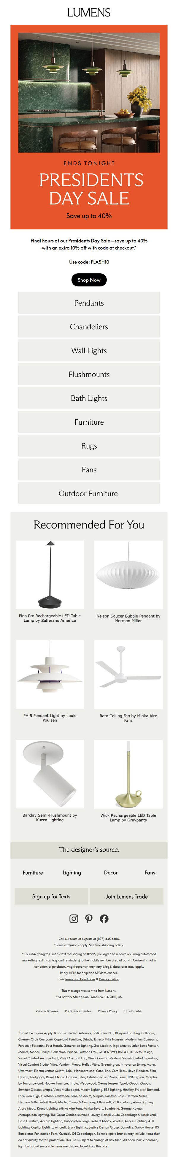 7. Lumens: FINAL HOURS: Presidents Day Sale + Extra 10% Off