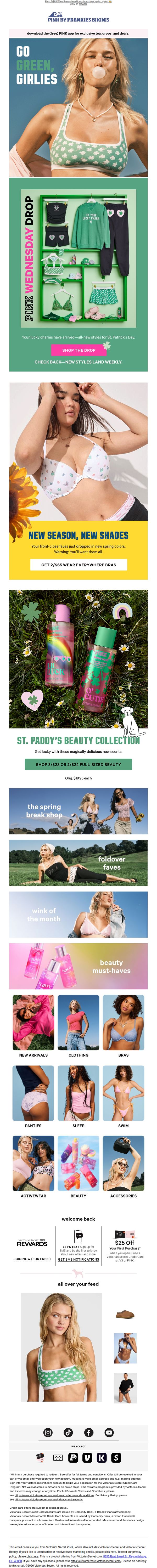 8. Victoria's Secret - AU: 🍀 NEW St. Patrick's Day Drop 🍀