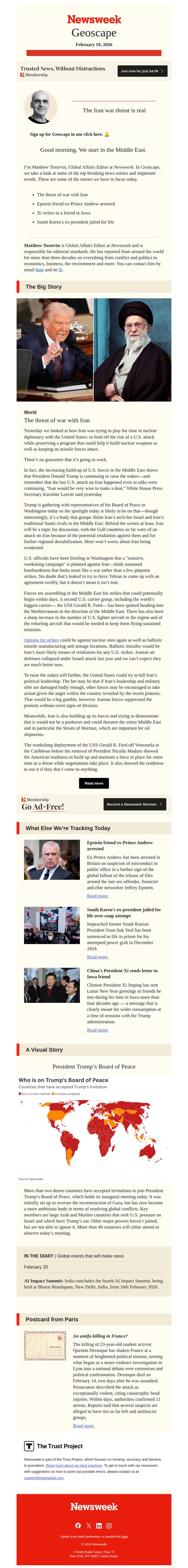 9. Geoscape: The Iran war threat is real