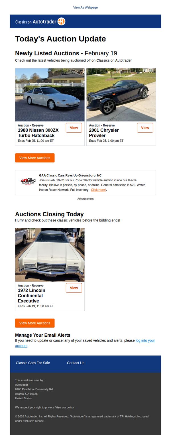 Classics AutoTrader 