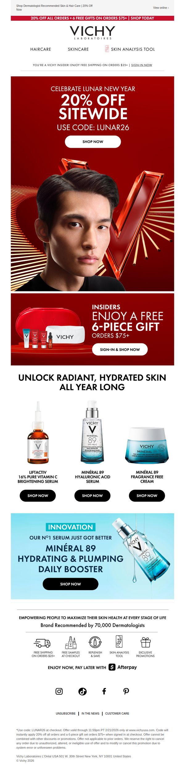 7. Vichy - US: A Bright Lunar New Year Starts With Self Care Savings✨