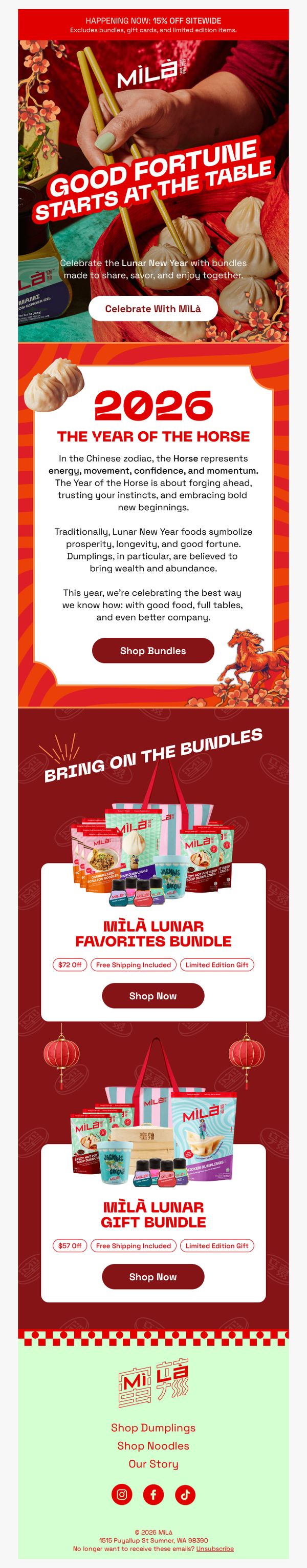 6. MiLa (formerly Xiao Chi Jie): 🧧 NEW: Lunar New Year Bundles