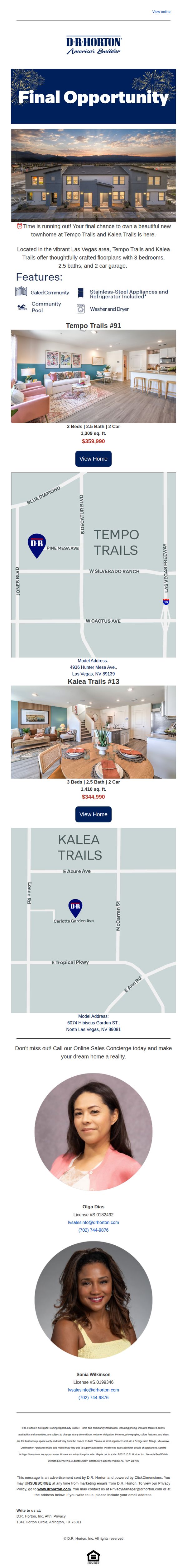 9. D.R. Horton - Las Vegas: Final Opportunity On These New Homes!🏡