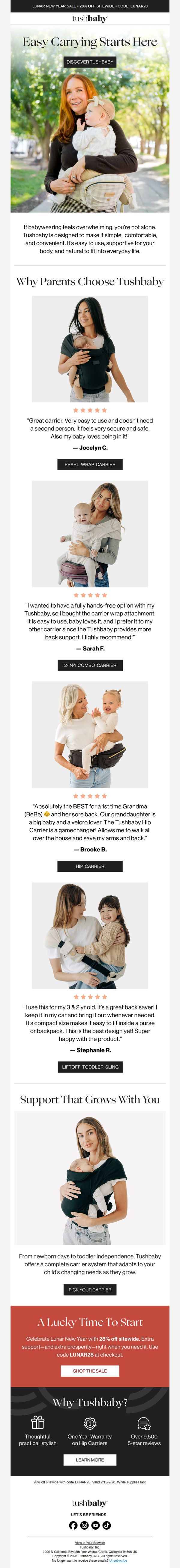 8. Tushbaby: New to Babywearing? Start Here 👇