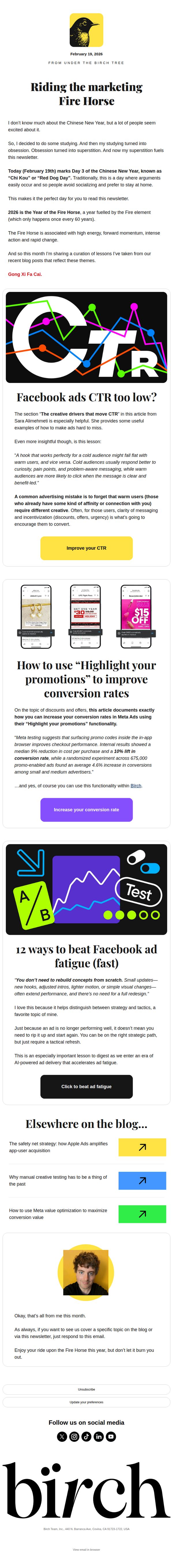 7. Revealbot (Birch) : Why you should stay home today and read this newsletter