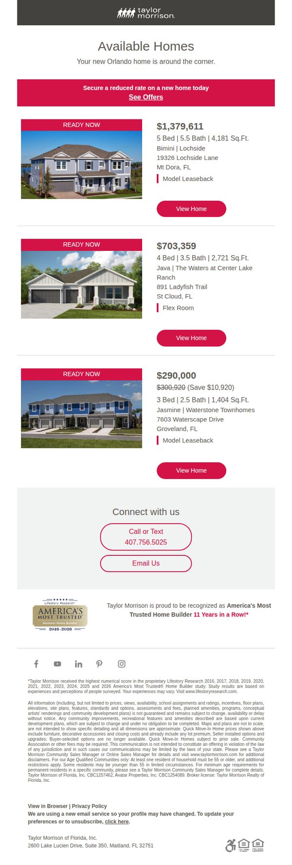 7. February 19 - Available Homes in Orlando
