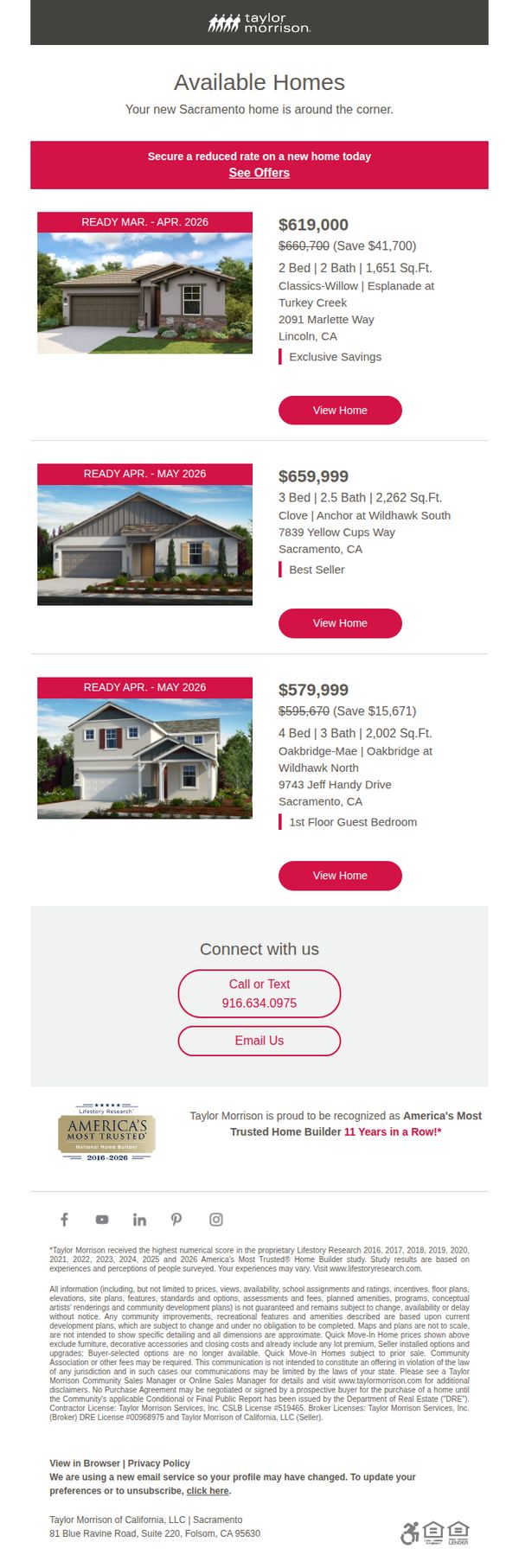 6. February 19 - Available Homes in Sacramento