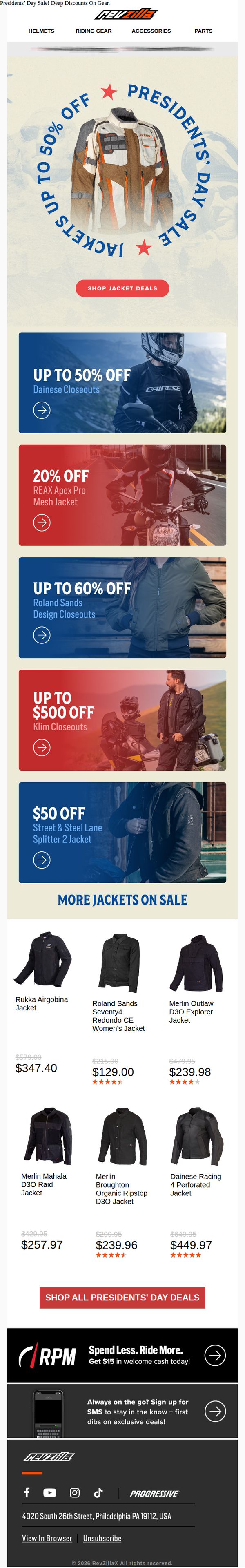 7. Jackets Up To 50% OFF