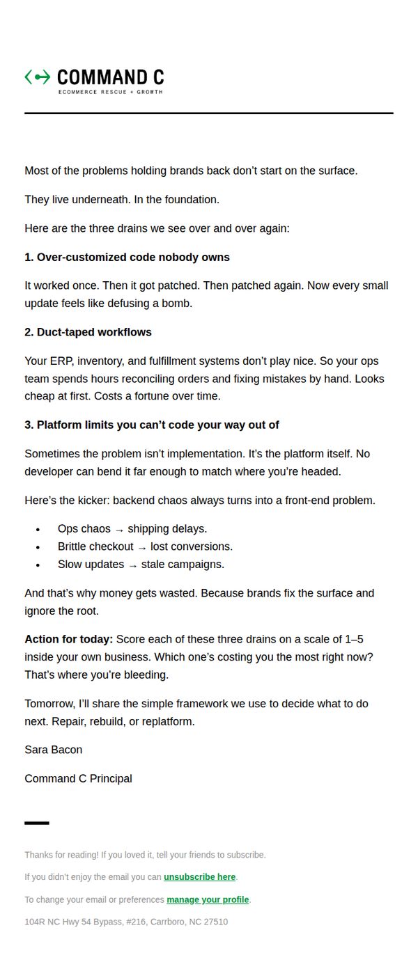 6. It’s not just your site, it’s your foundation