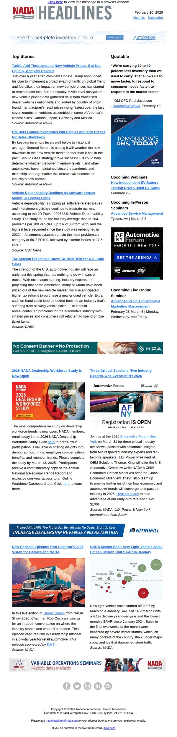 National Automobile Dealers Association (NADA)