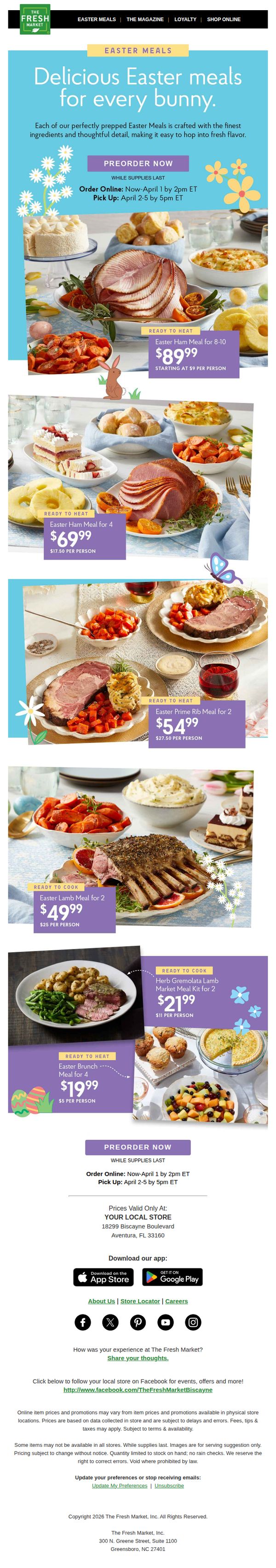 8. The Fresh Market: Your Easter traditions start here