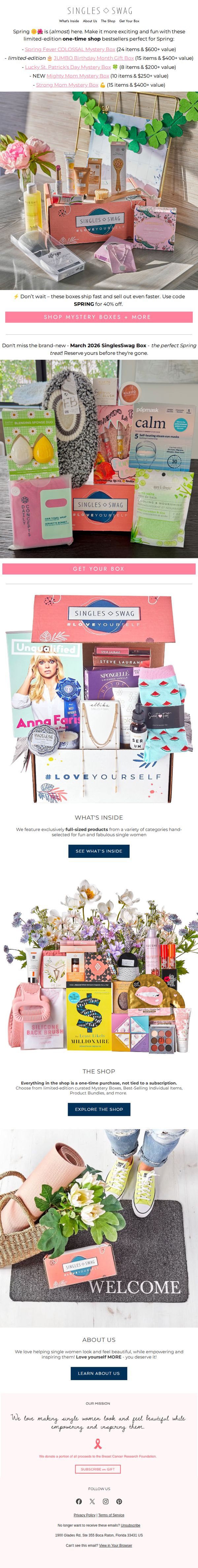 10. Early Spring Favorites - 40% Off
