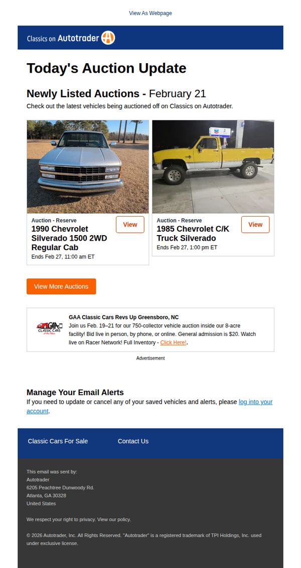 Classics AutoTrader 