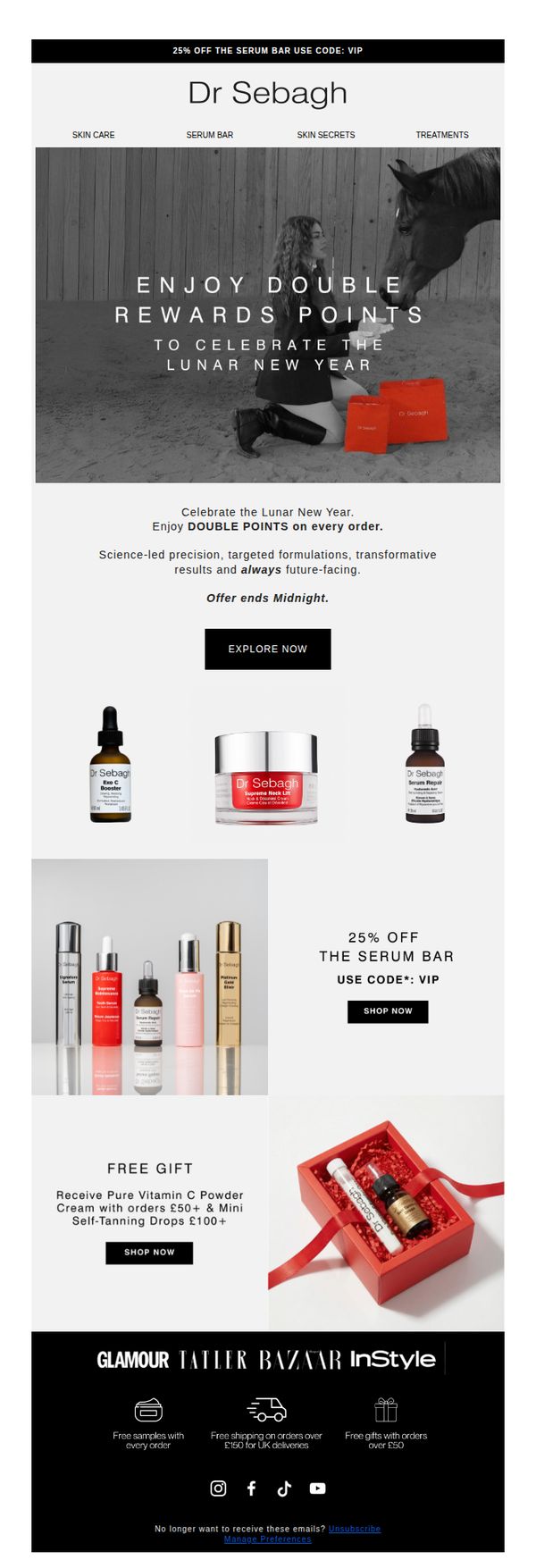 6. Dr Sebagh - UK: Double Points ENDS MIDNIGHT