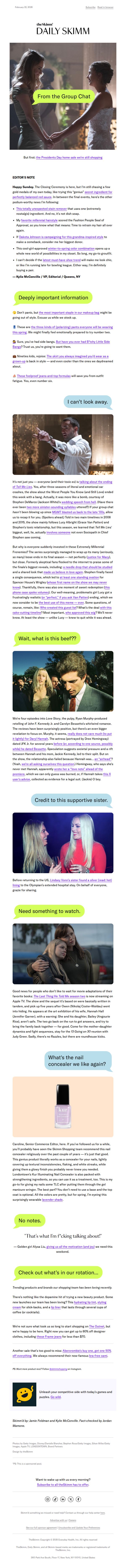 10. theSkimm: Weekend: The New Going-Out Tops 👏