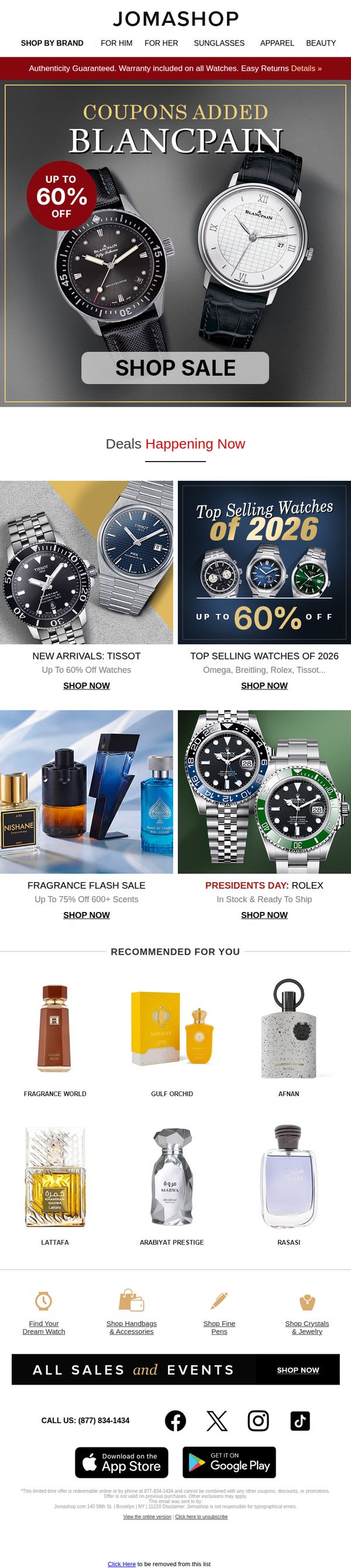7. BLANCPAIN on SALE 💫