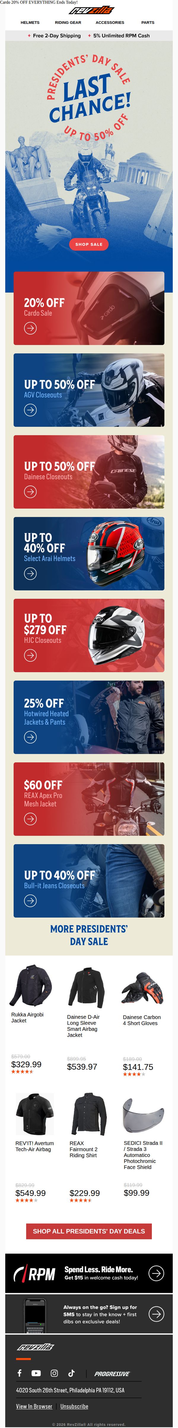 7. RevZilla: Last Chance For These Monumental Deals!