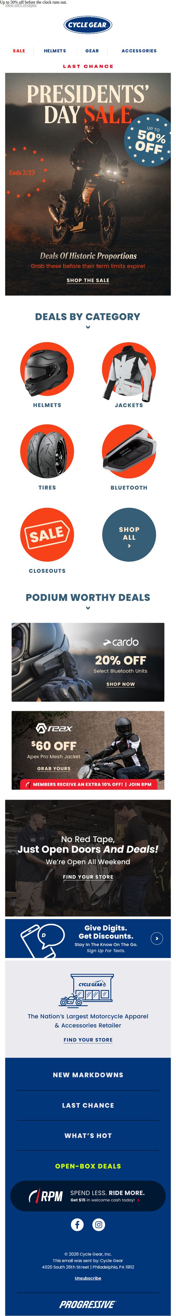 7. Last Chance: Presidents’ Day Sale