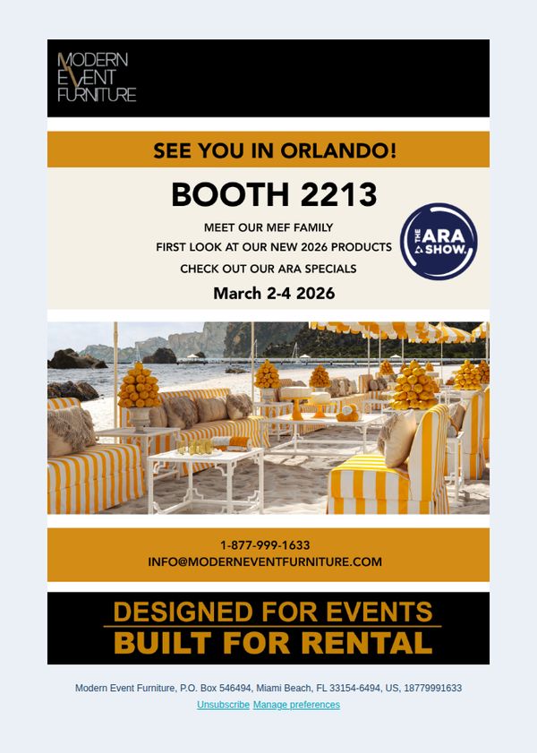 Modern Event Furniture 