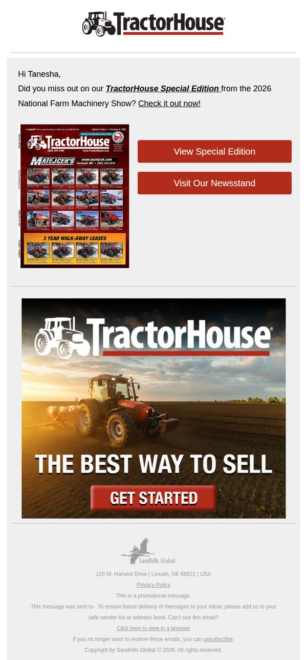 6. TractorHouse: TractorHouse Special Edition for NFMS - did you miss out?