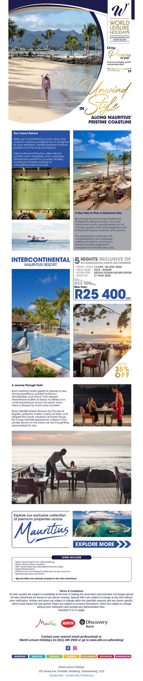 World Leisure Holidays 
